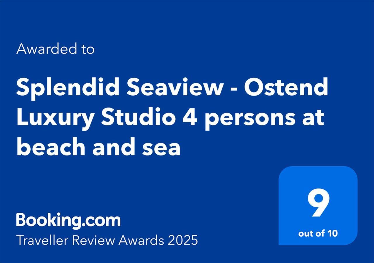 Splendid Seaview - Ostend Luxury Studio 4 Persons At Beach And Sea Apartment Ngoại thất bức ảnh